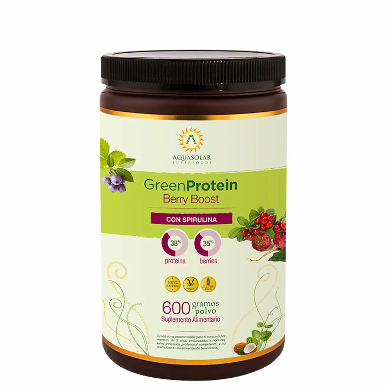 Green Protein Berry Boost 600gr. Aquasolar
