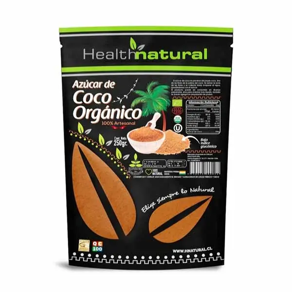 Azúcar de coco orgánico Healt Natural 250gr.