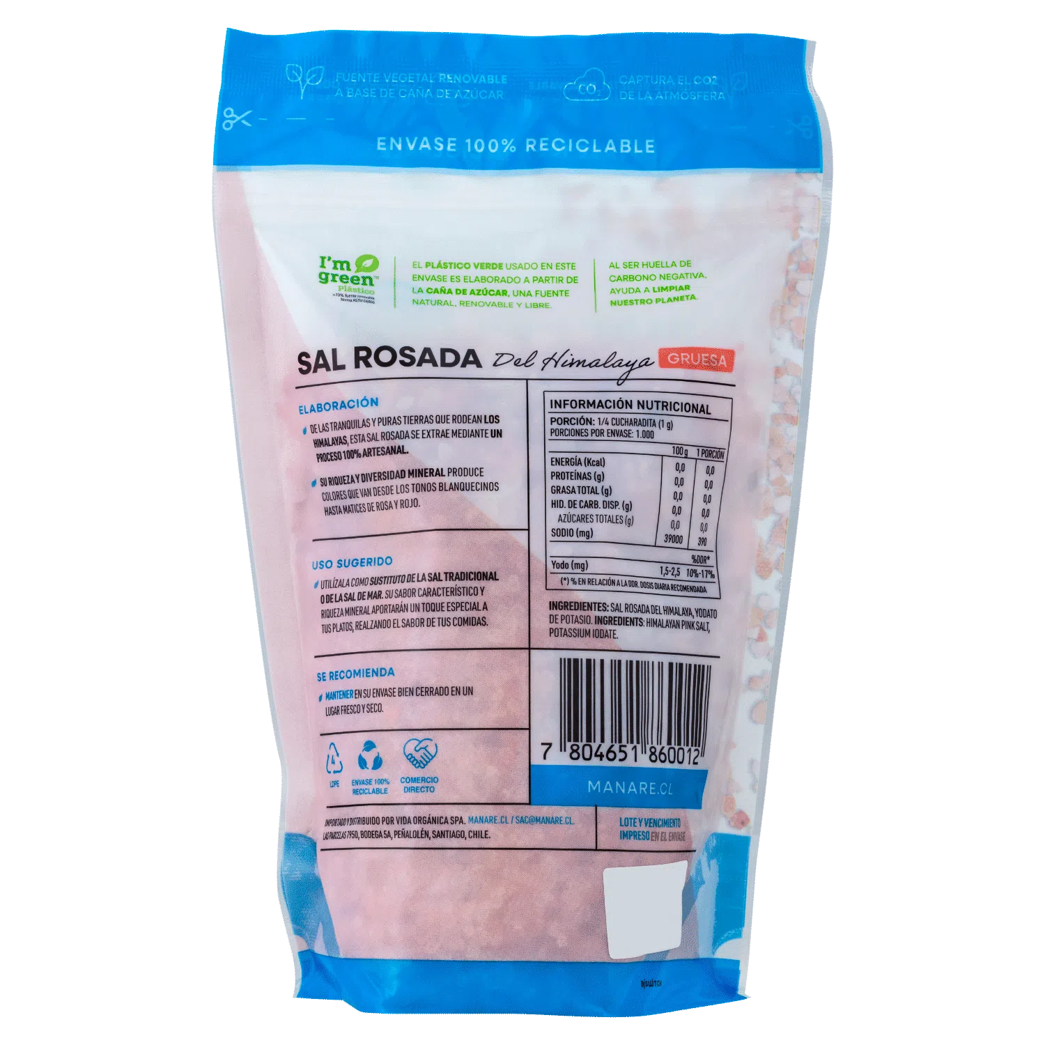 Sal Rosada Gruesa 1 kg Manare