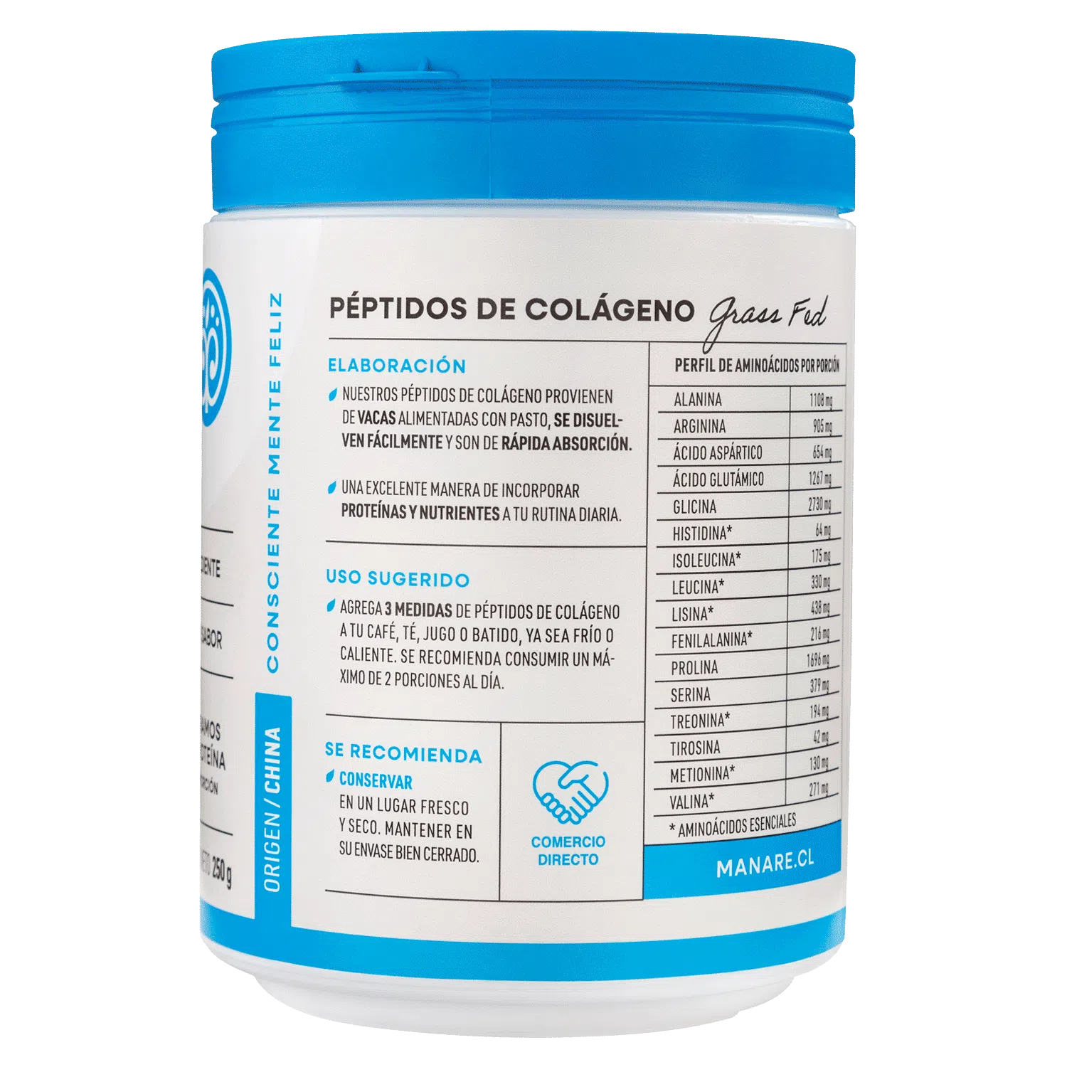 Péptidos de Colágeno Hidrolizado 250 g