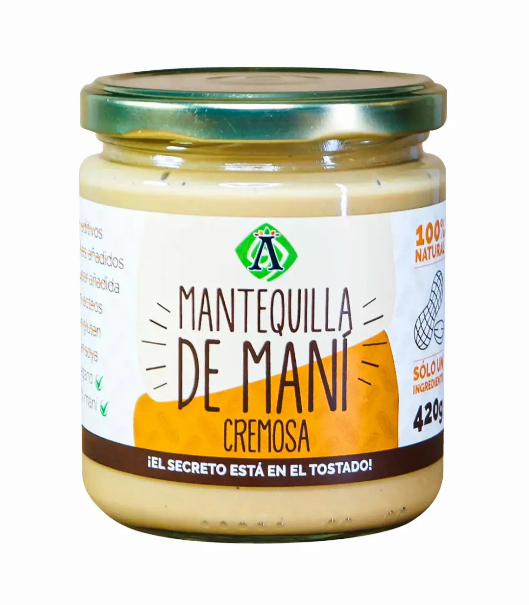 Mantequilla de maní cremosa Ambrosia 420gr.