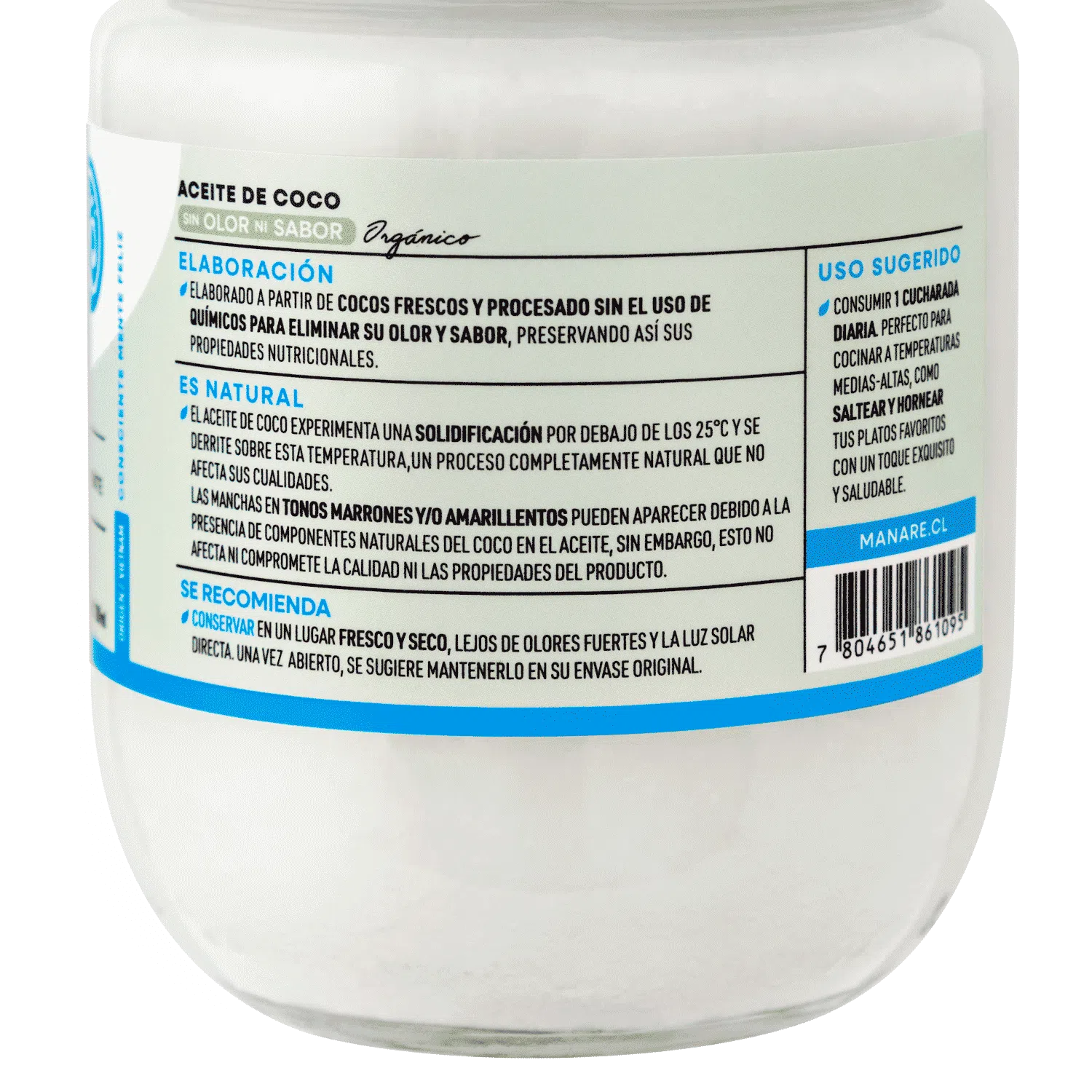 Aceite de Coco Sin Olor 200ml Orgánico