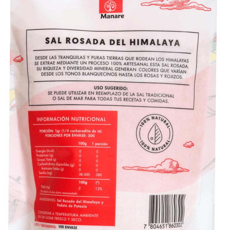 Sal Rosada Fina 500g