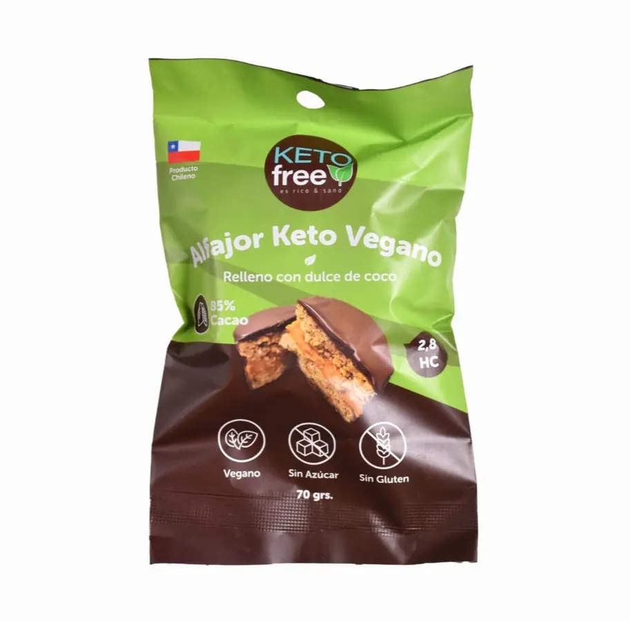 Alfajor de coco Keto Vegano