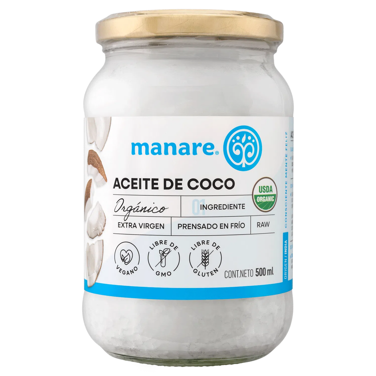 Aceite de Coco orgánico 500ml