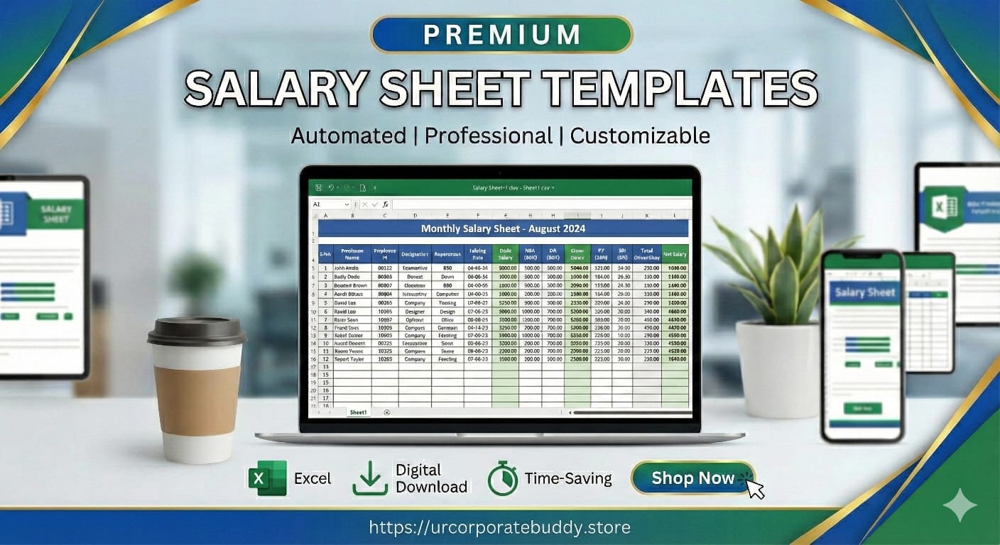 Premium Salary Sheet Templates