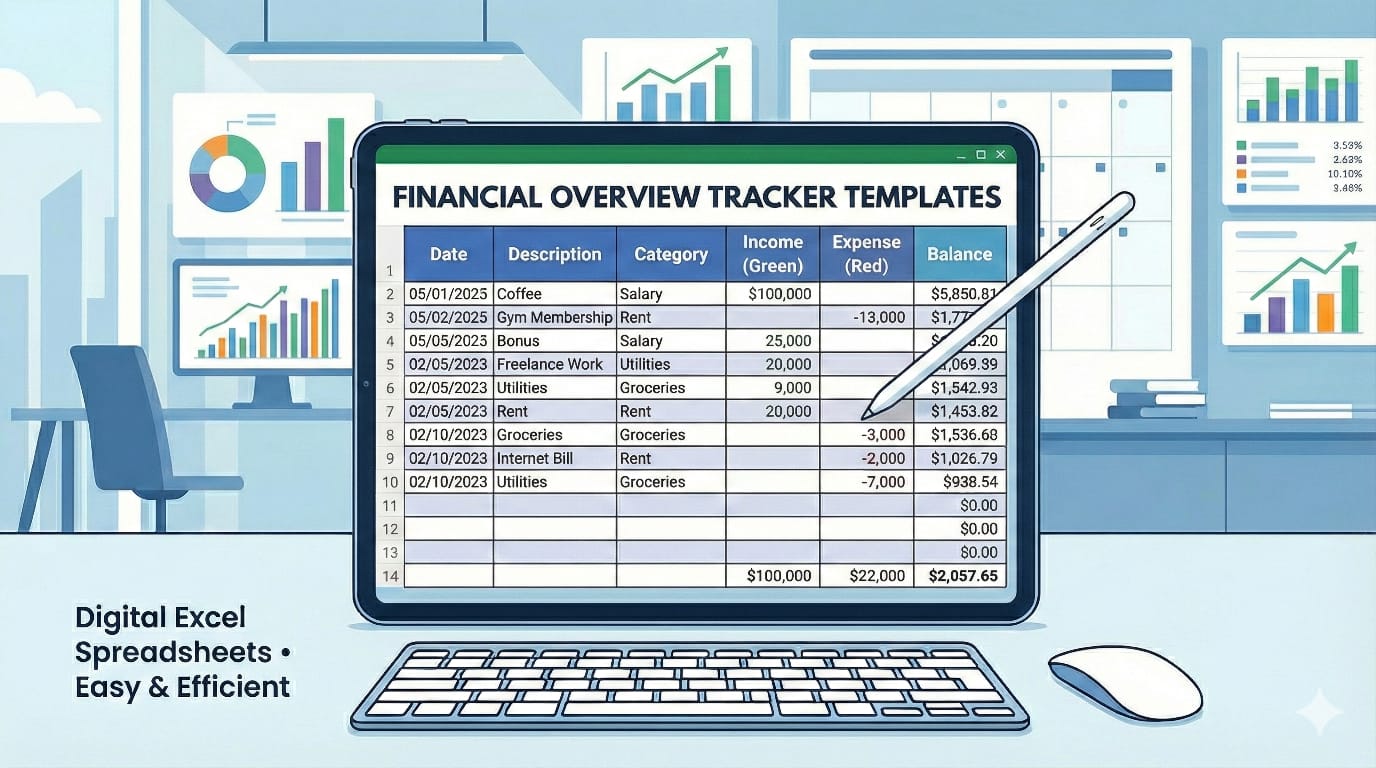 Daily Income & Expense Tracker Template