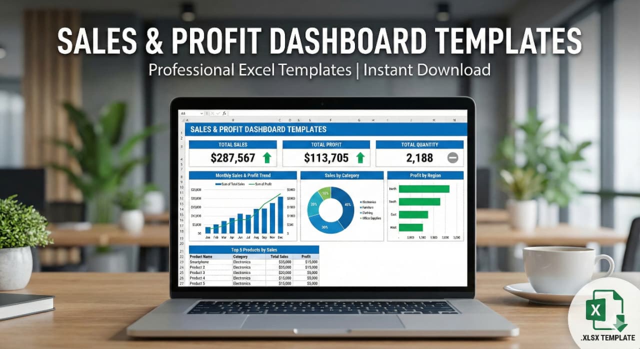 Sales & Profit Dashboard Templates