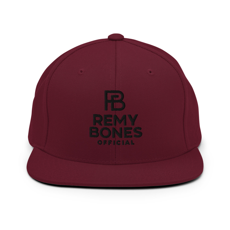 Remy Bones Official Snapback Black Logo