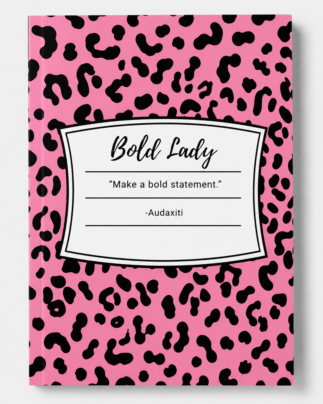 Audaxiti Bold Lady Notebook