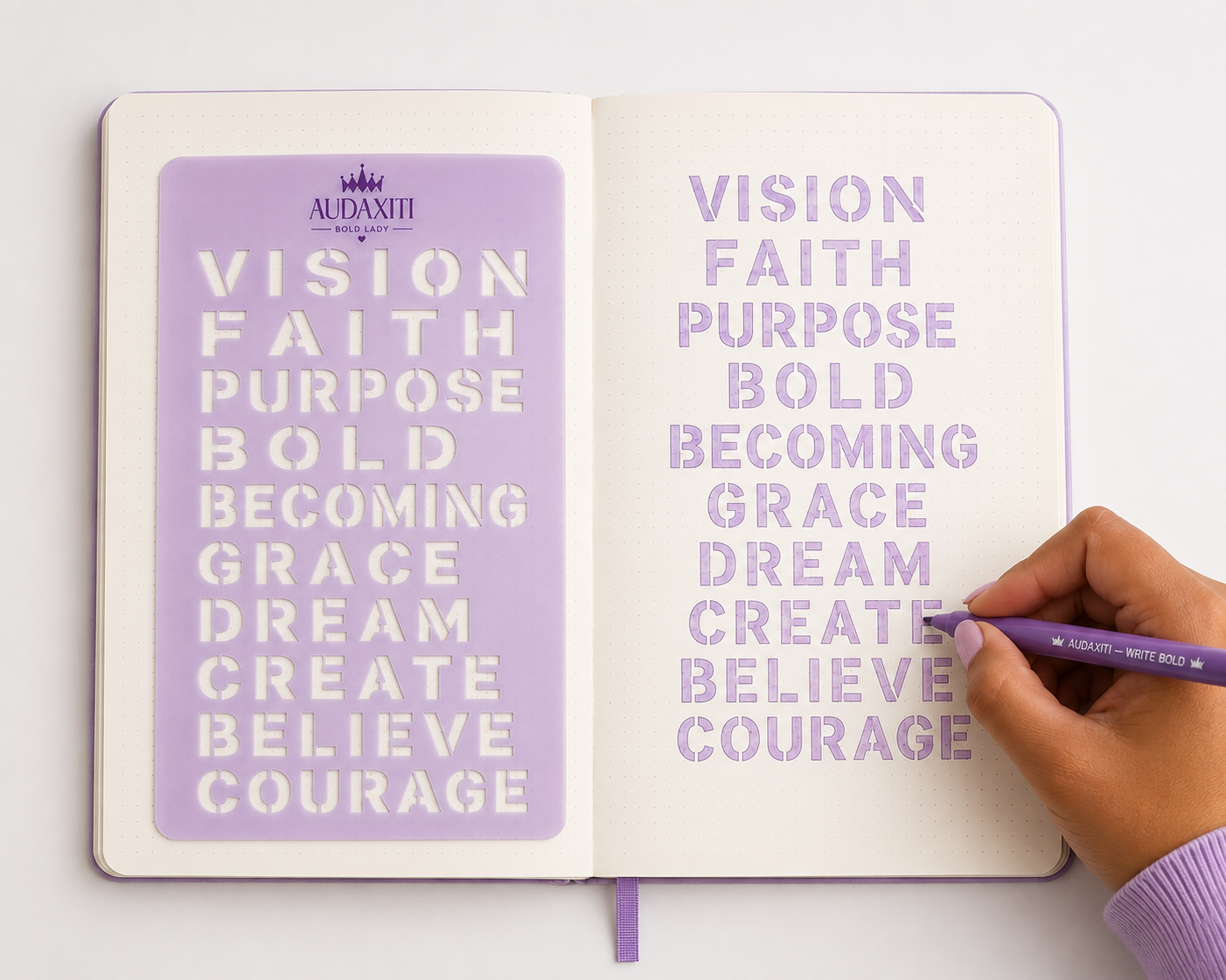 Audaxiti Bold Vision Stencil