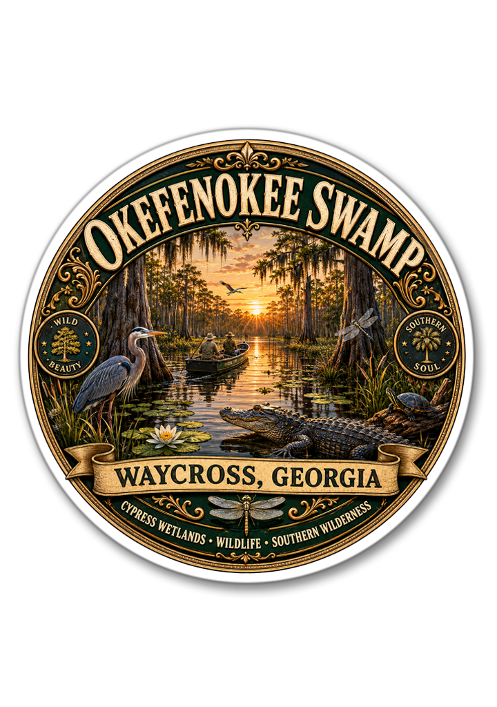 Okefenokee Swamp Sticker