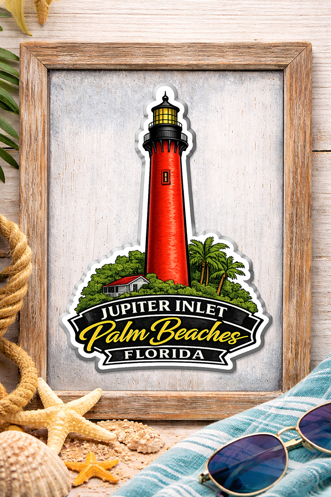 Jupiter Inlet Lighthouse Palm Beaches Magnet
