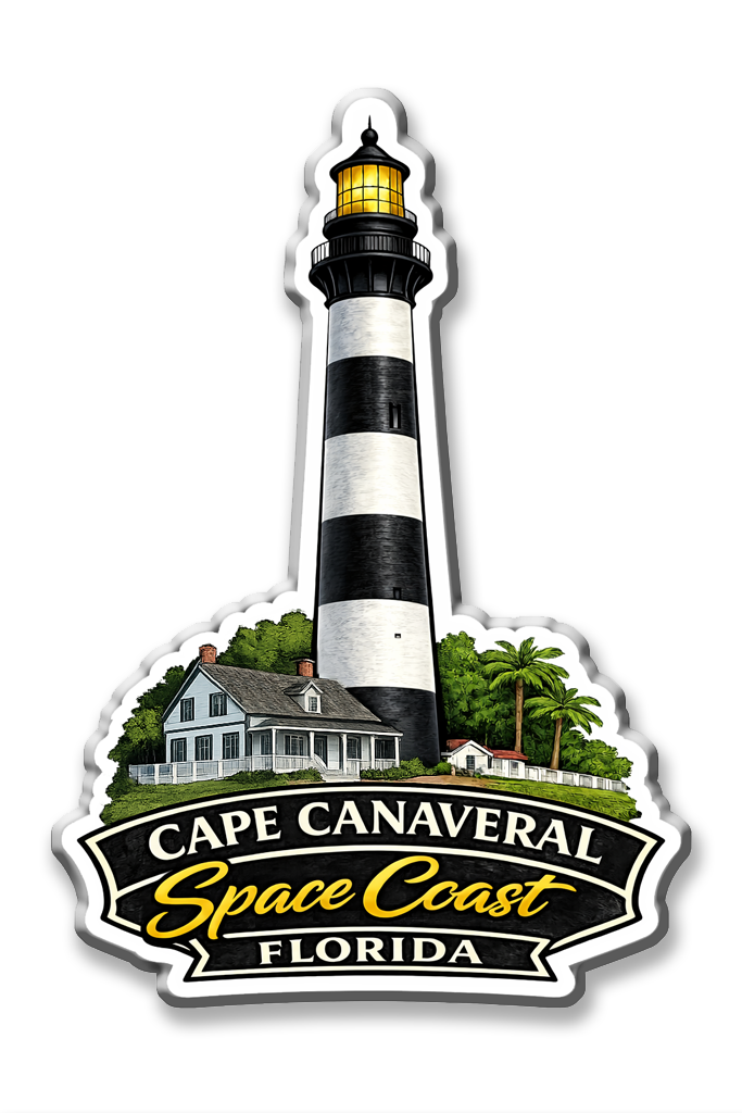 Cape Canaveral Lighthouse Space Coast Magnet