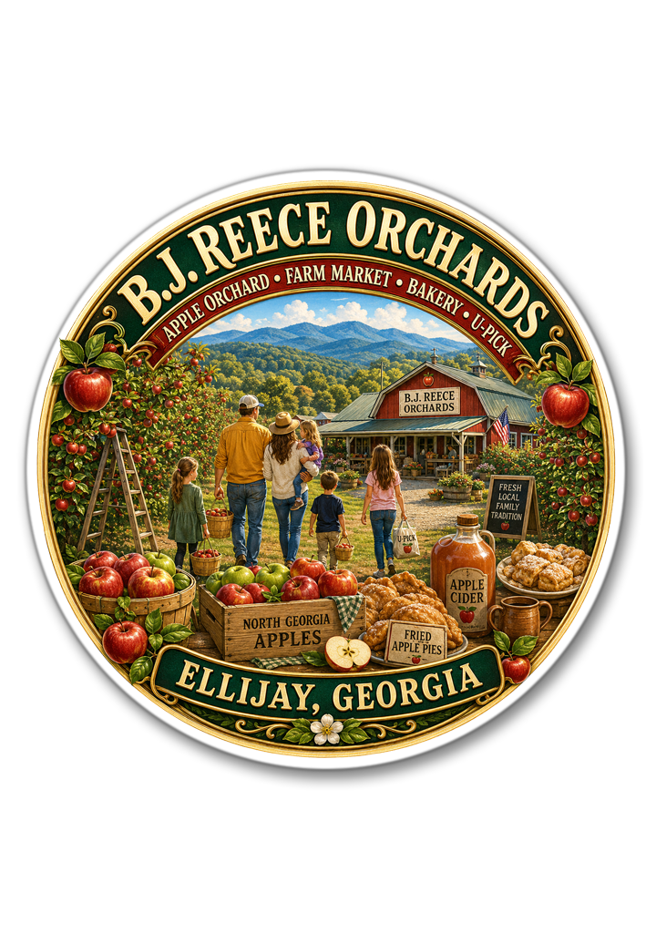 B.J. Reese Orchards Sticker