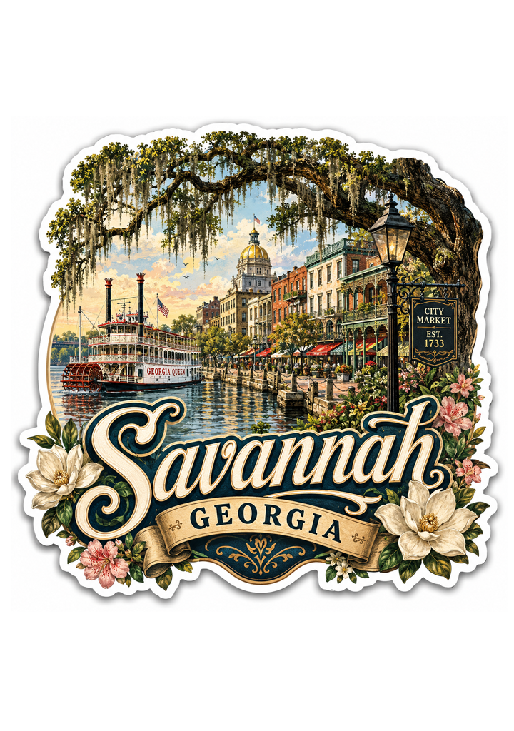  Savannah Georgia Sticker