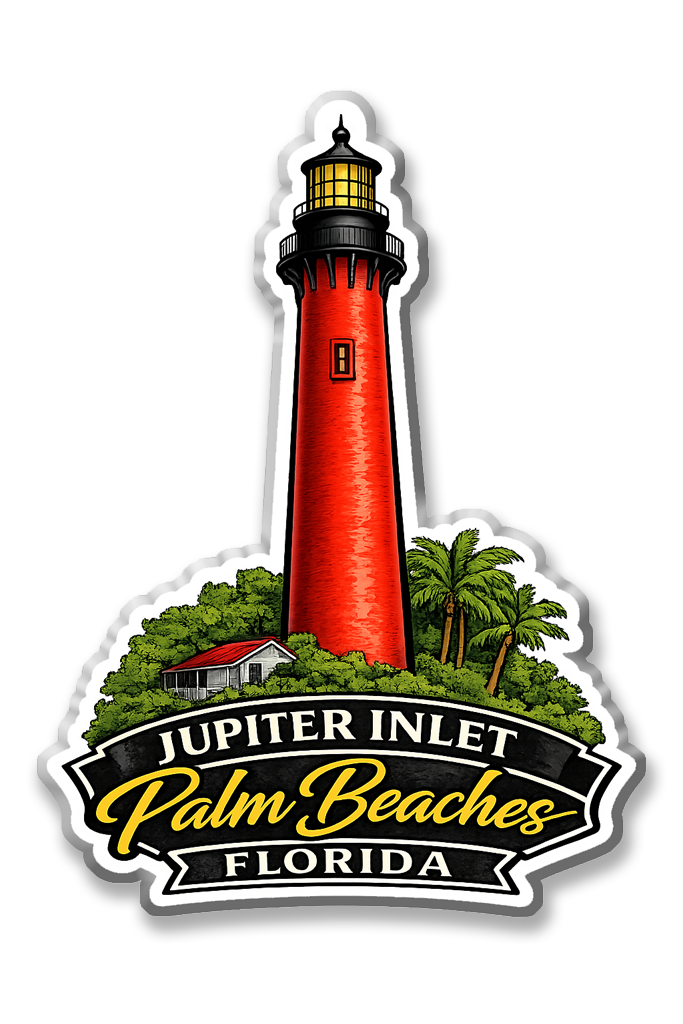 Jupiter Inlet Lighthouse Palm Beaches Magnet