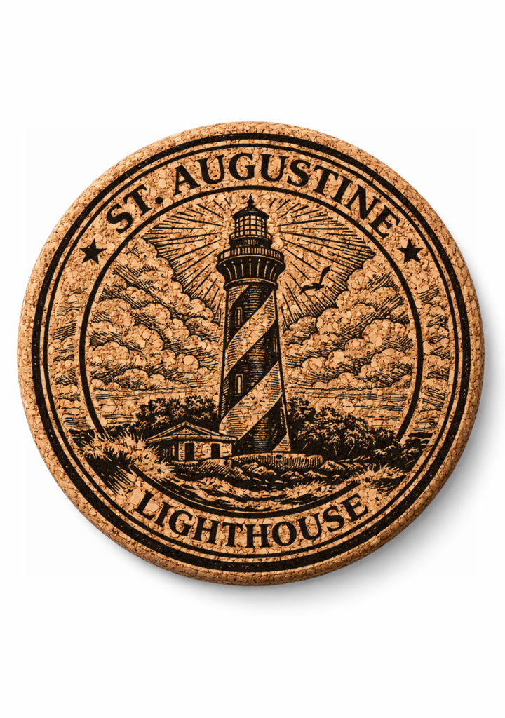 St. Augustine Lighthouse Cork Coasters