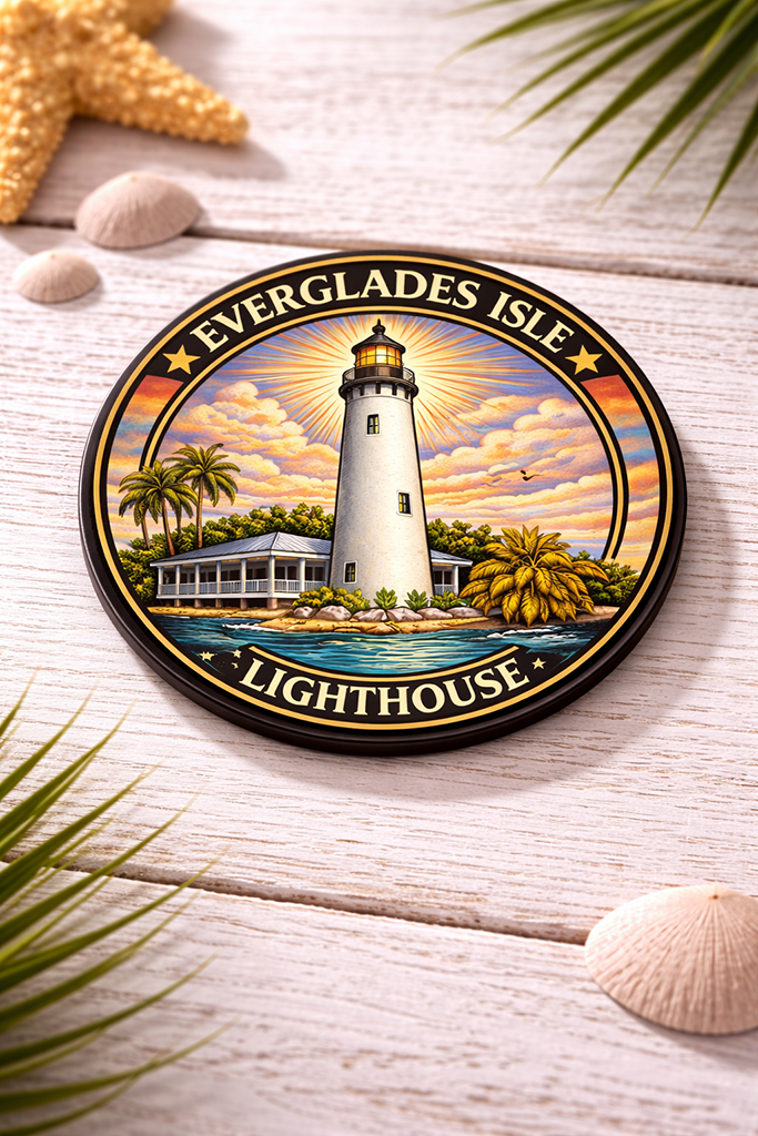 Everglades Isle Resort Lighthouse Magnet