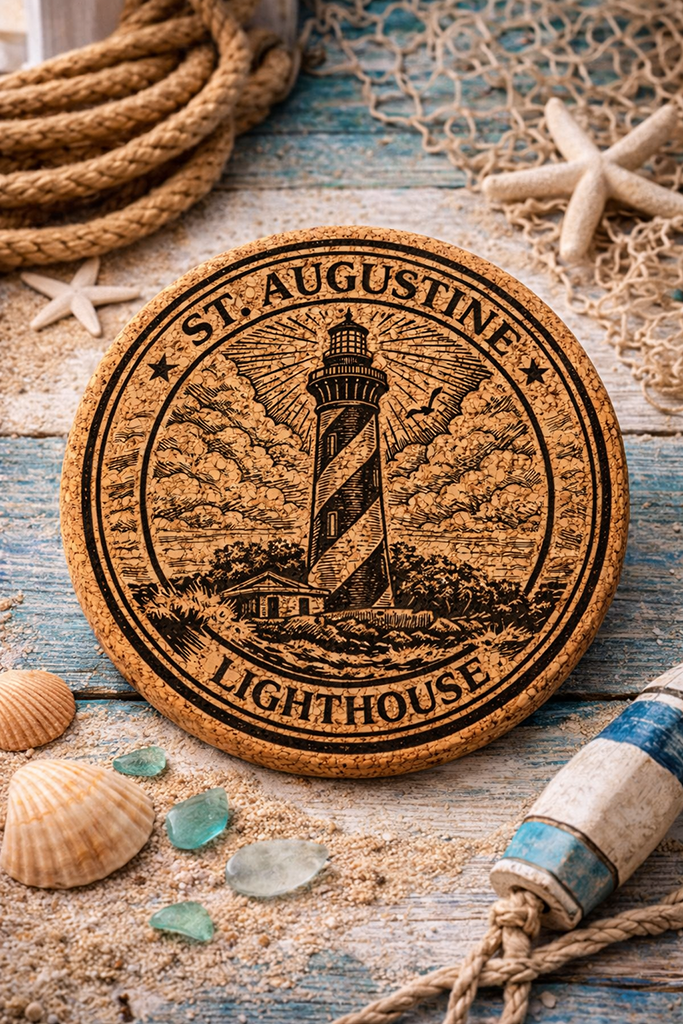 St. Augustine Lighthouse Cork Coasters