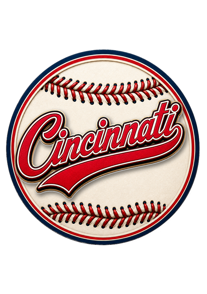 Cincinnati Baseball Magnet