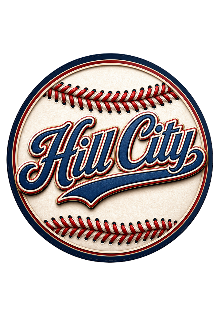 Hill City Baseball Round Magnet