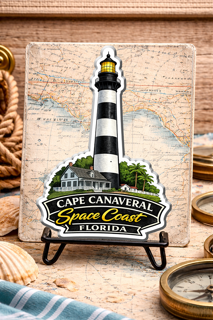 Cape Canaveral Lighthouse Space Coast Magnet