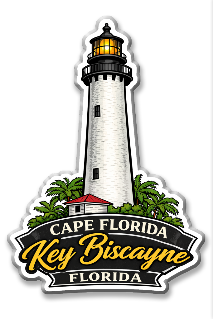 Cape Florida Lighthouse Key Biscayne Magnet