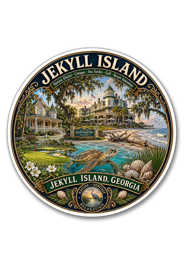 Jekyll Island Georgia Sticker 
