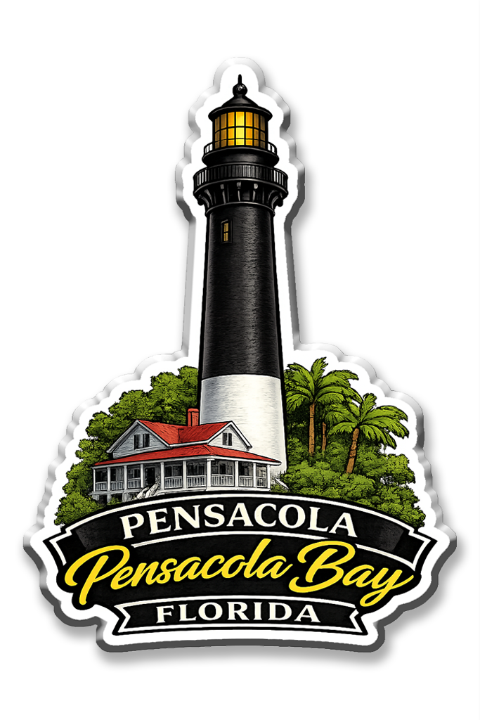 Pensacola Lighthouse Pensacola Bay Magnet