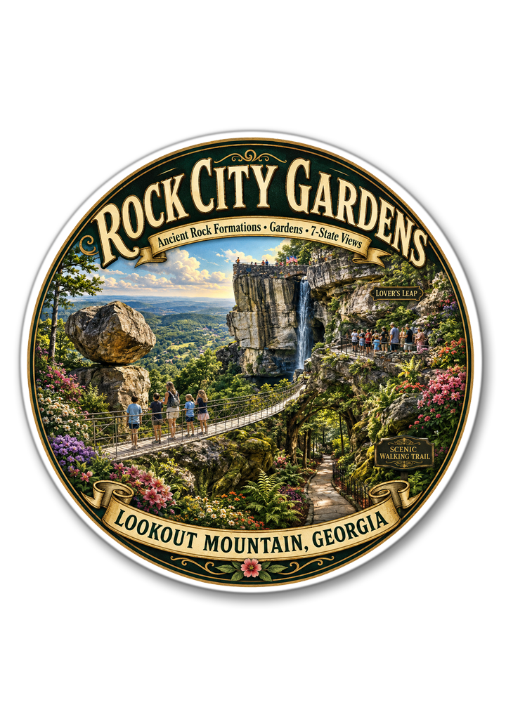 Rock City Gardens Sticker