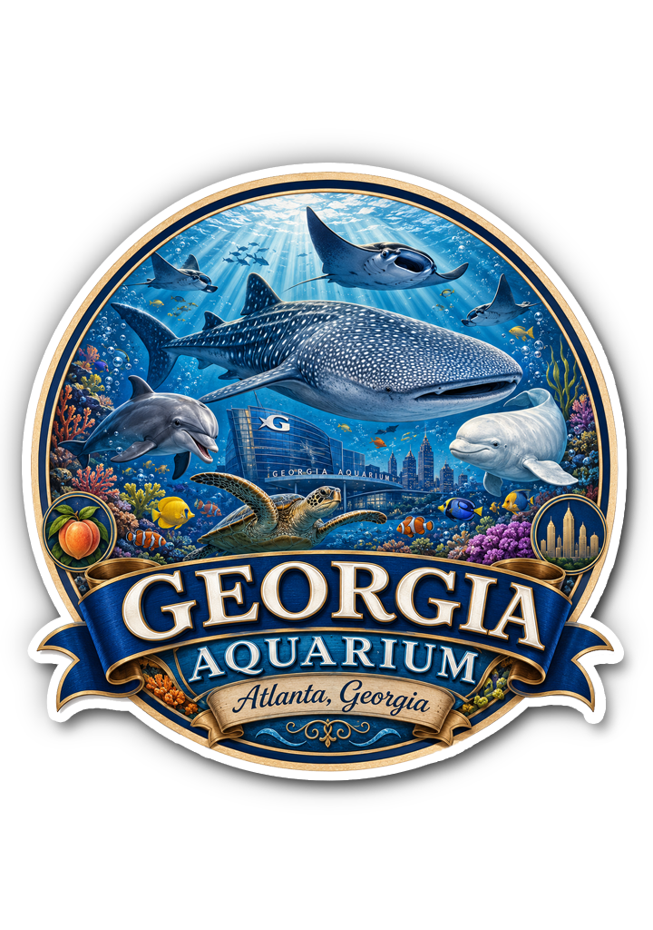 Georgia Aquarium Sticker