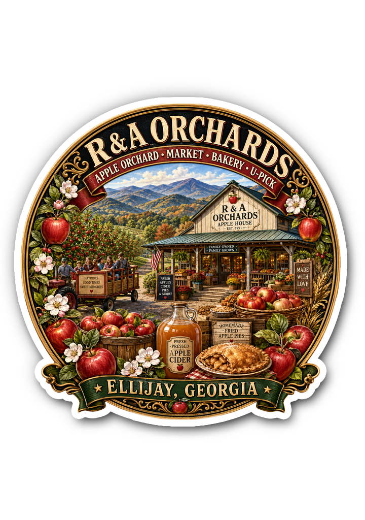 R & A Orchards Sticker