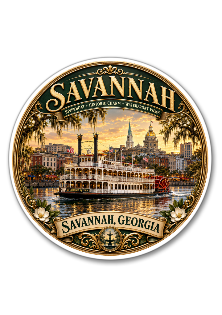 Savannah Riverboat Sticker