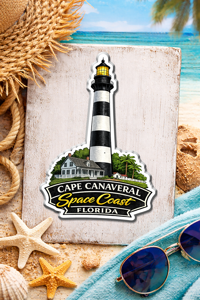 Cape Canaveral Lighthouse Space Coast Magnet