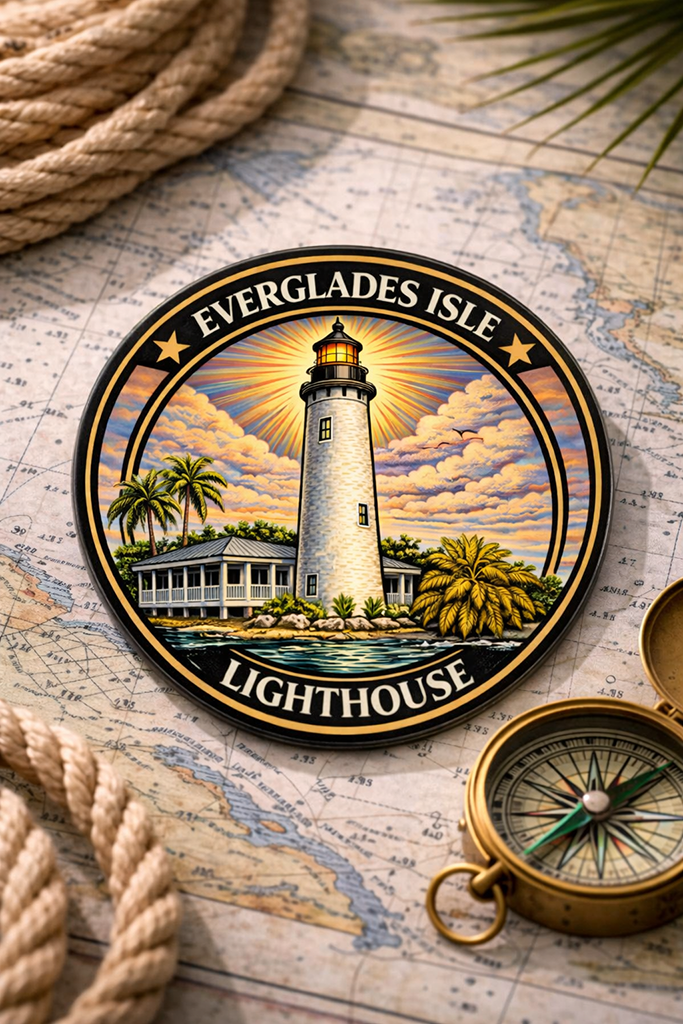 Everglades Isle Resort Lighthouse Magnet