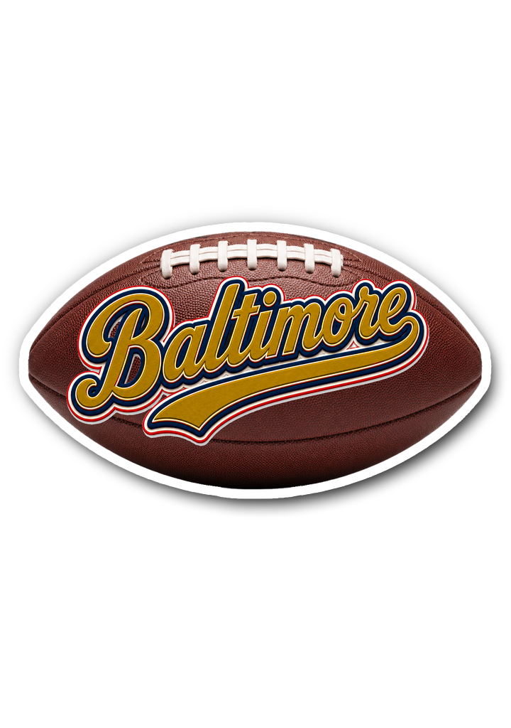 Baltimore Football Sticker