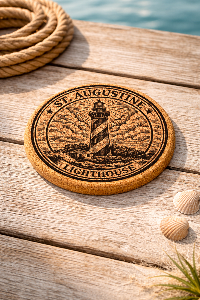 St. Augustine Lighthouse Cork Coasters