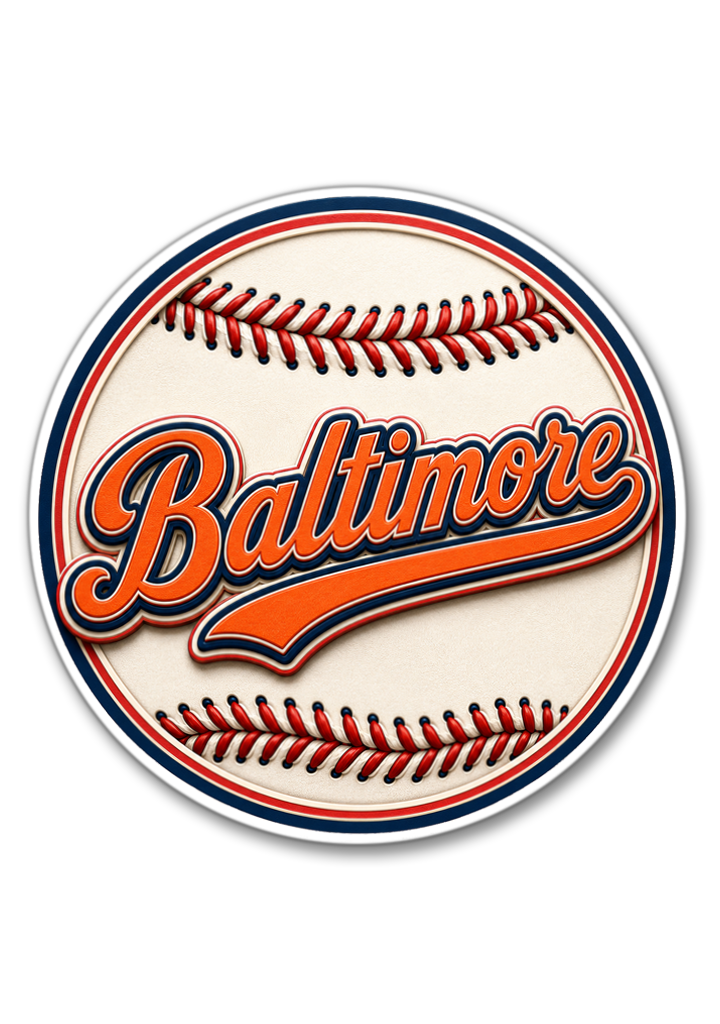 Baltimore Baseball Sticker
