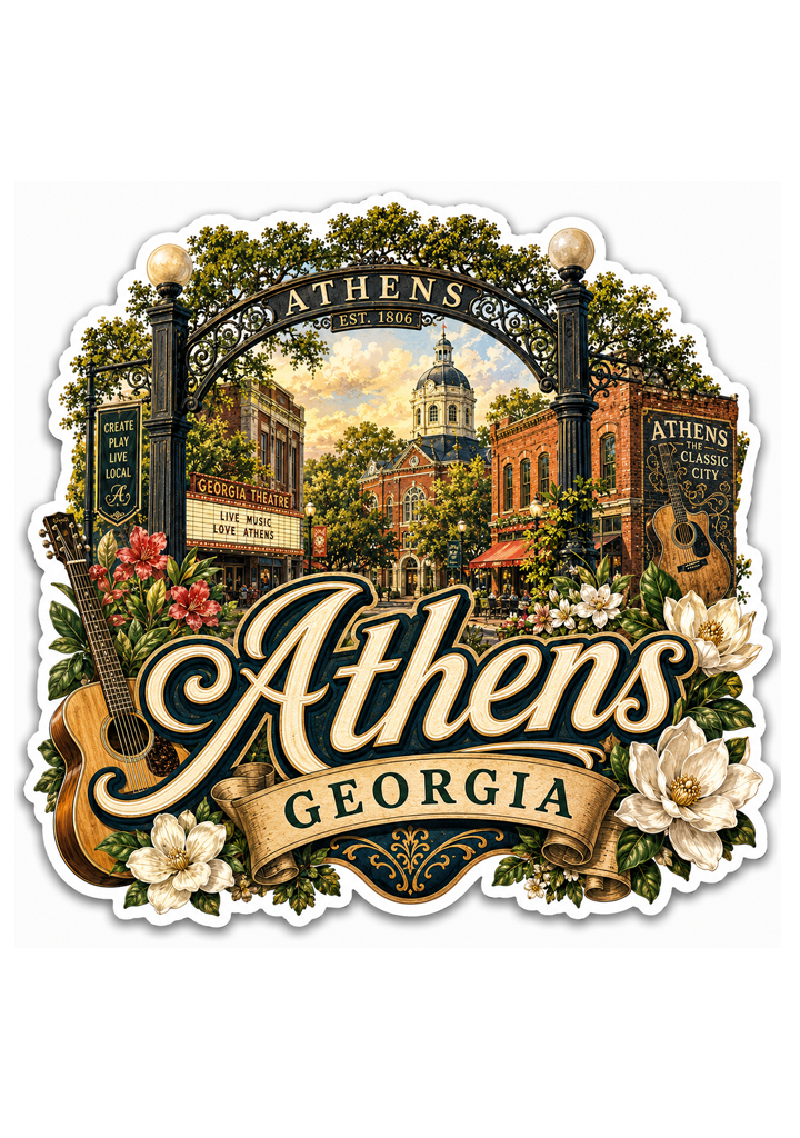 Athens Georgia Sticker