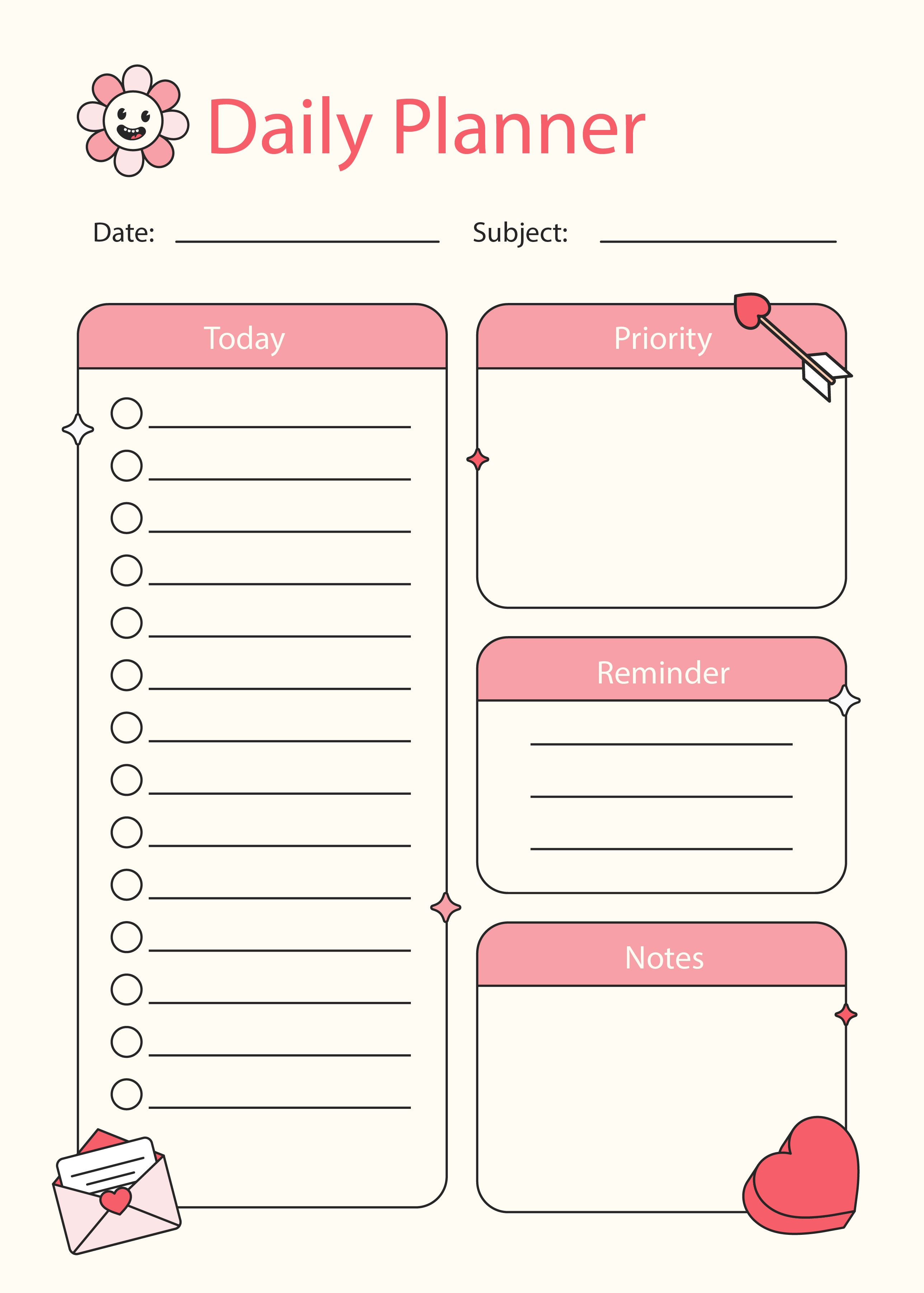 Daily Planner Notepad