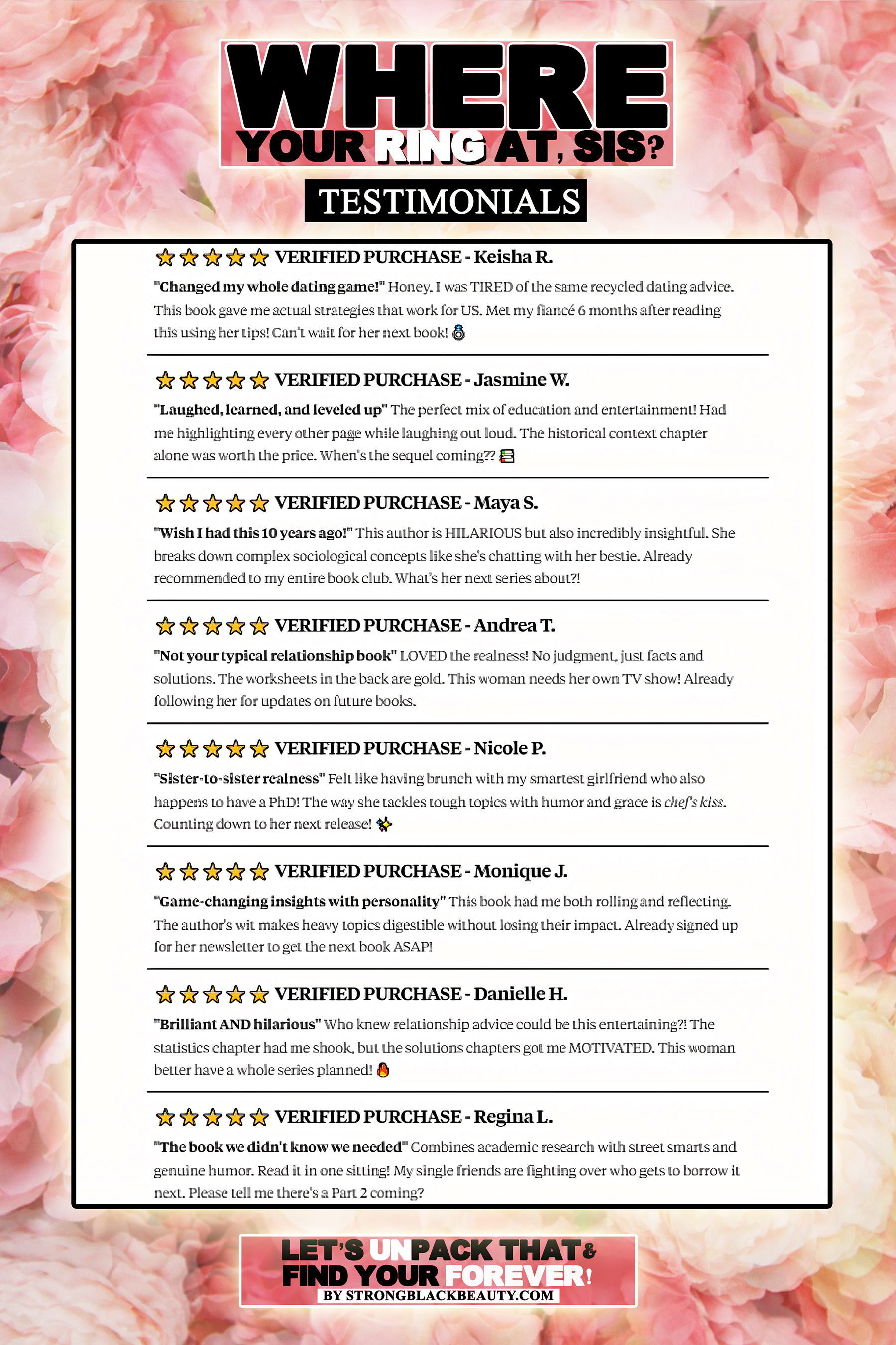 SIS, Where Your Ring At?! Let's unpack that & find your forever...