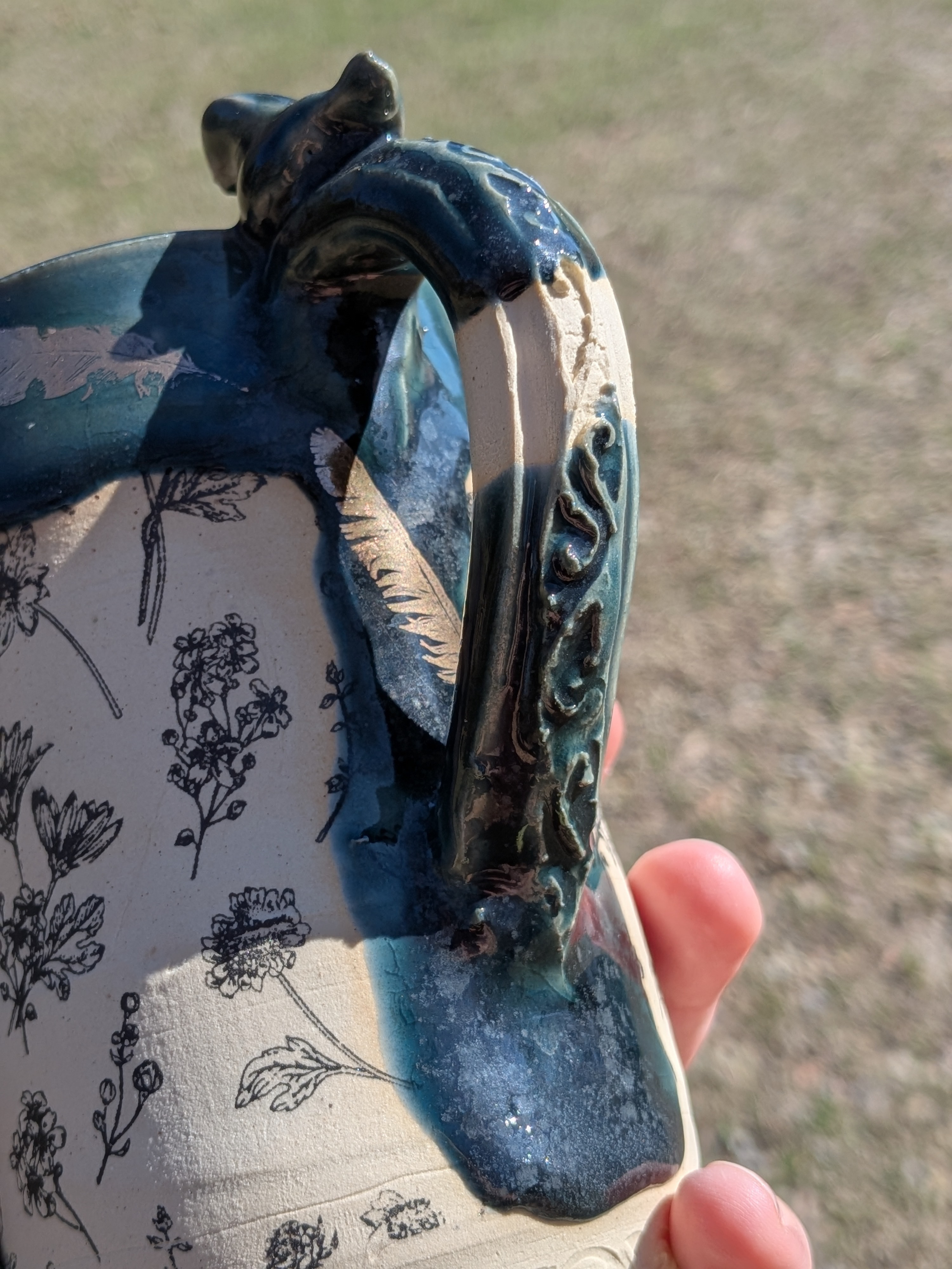 Rainforest Bird Garden Porcelain Mug