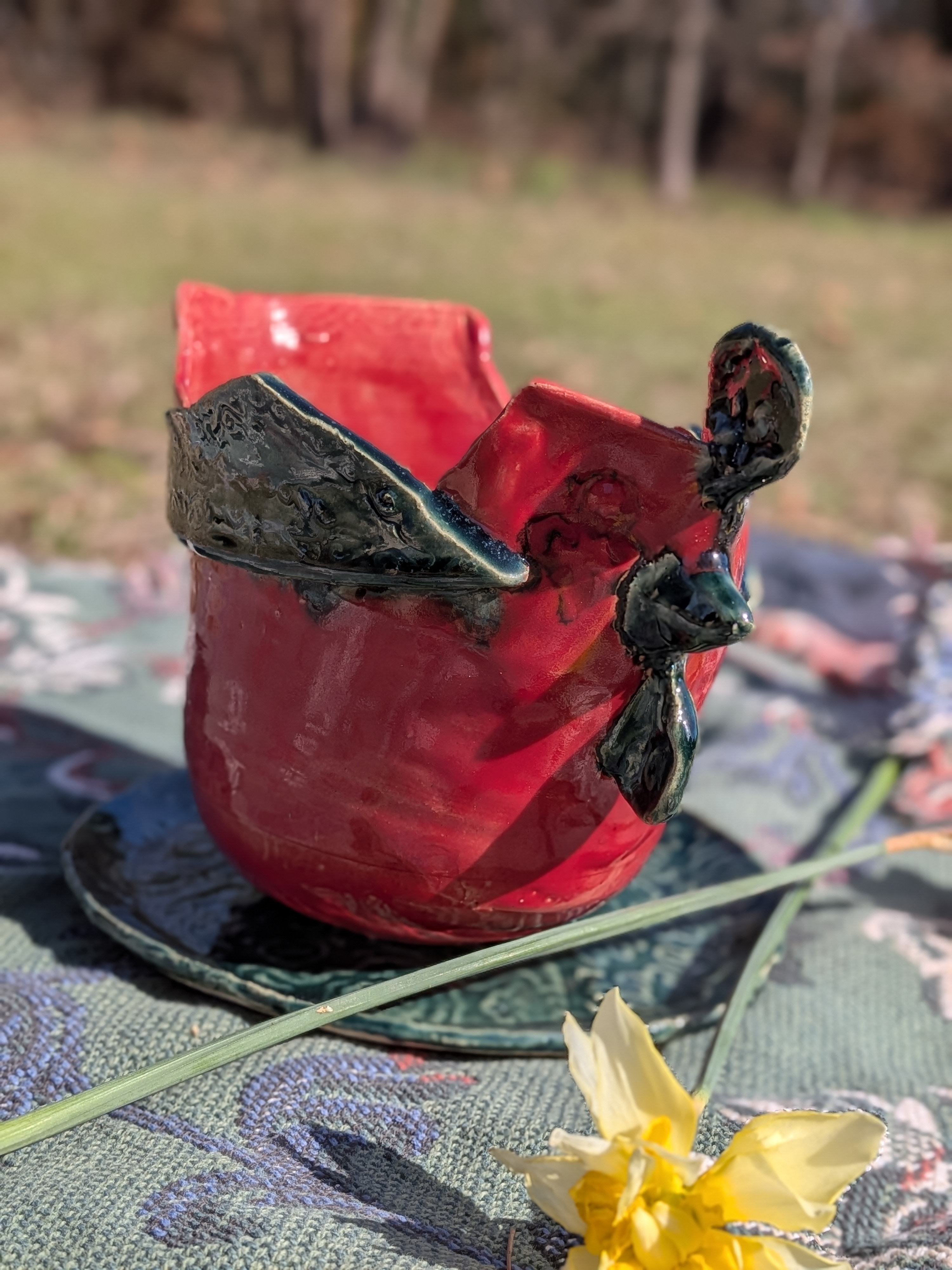 Snapdragon Rooster Planter