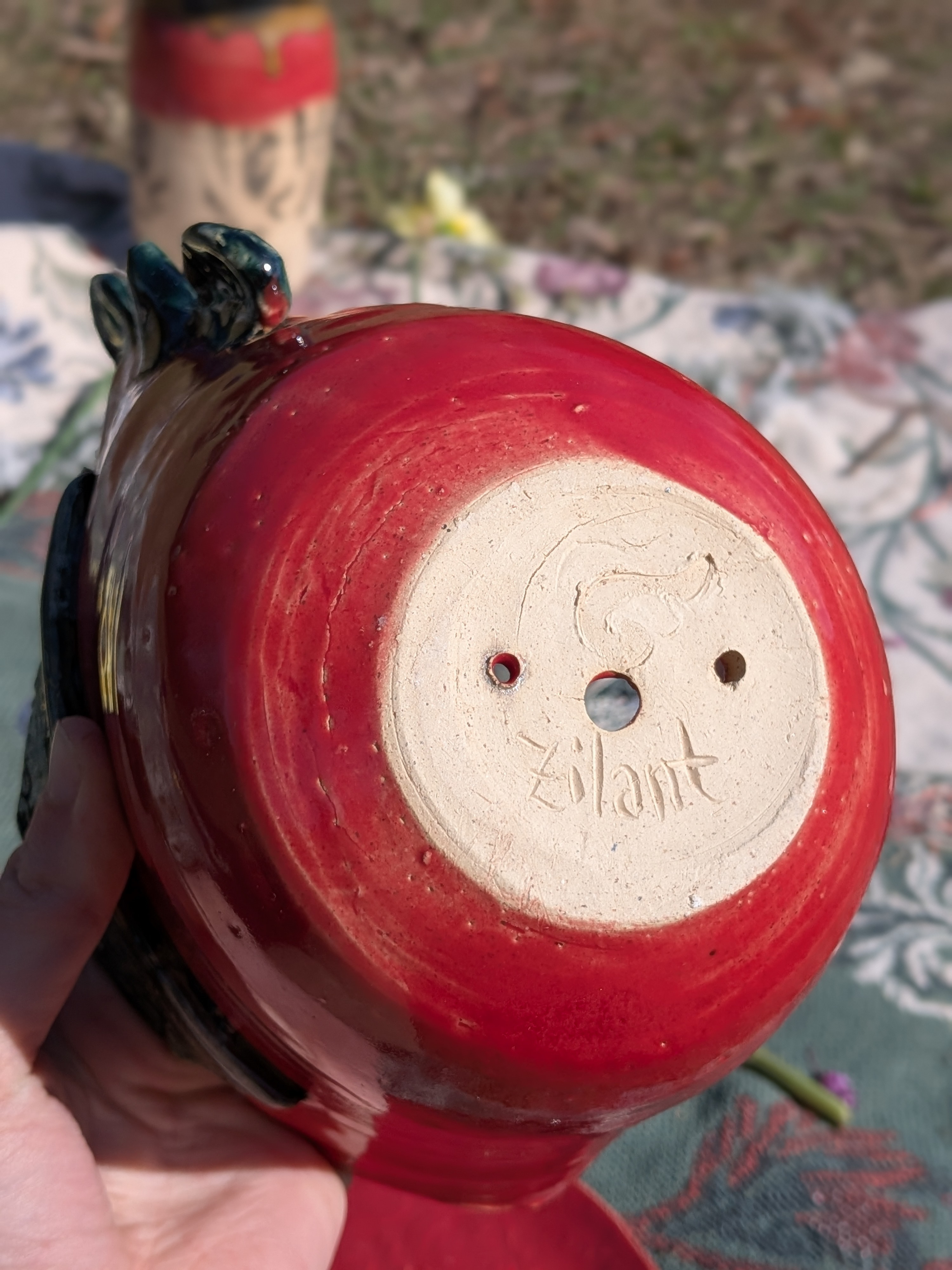 Snapdragon Rooster Planter