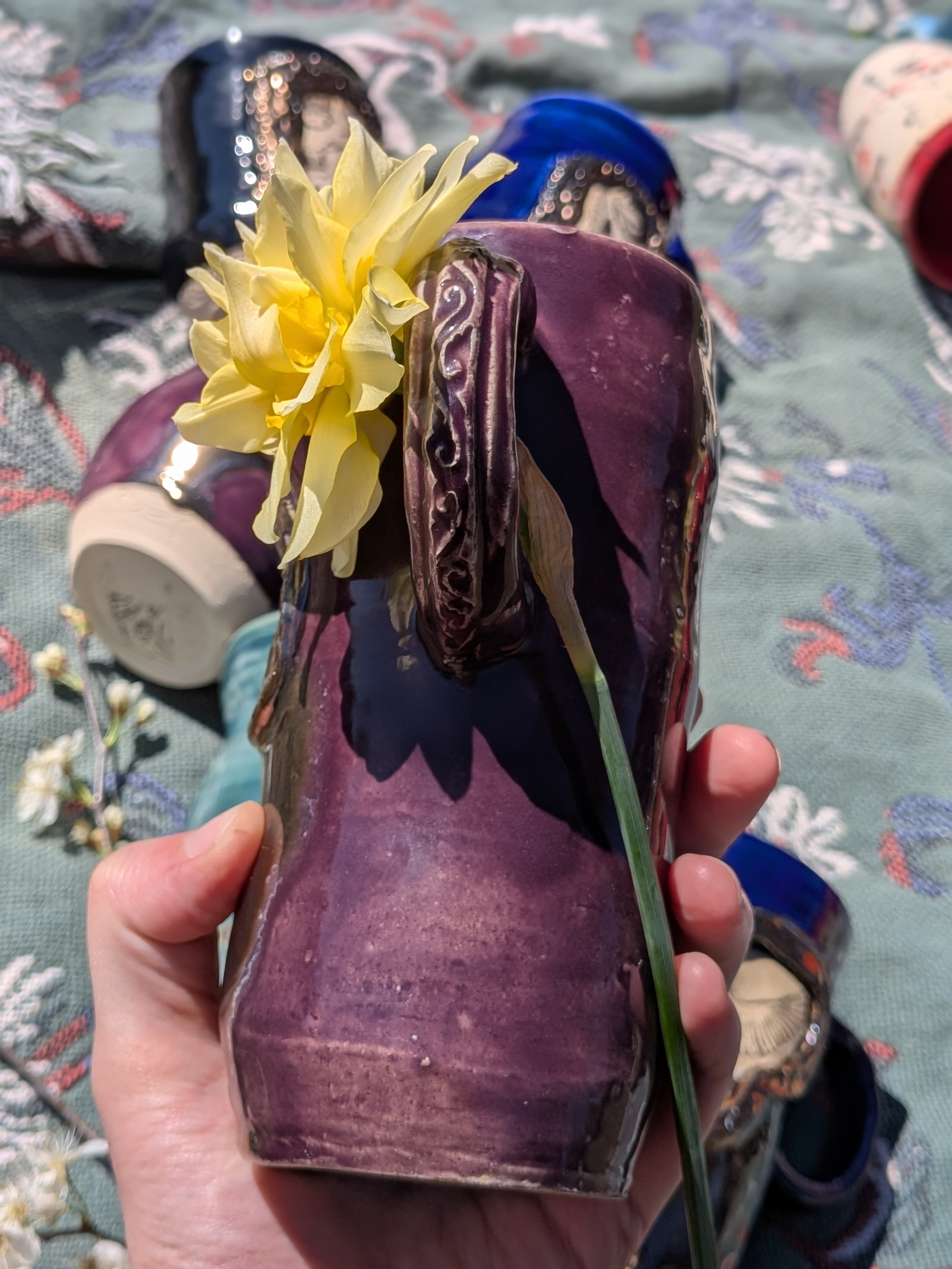 Gold Frame Mulberry Mug