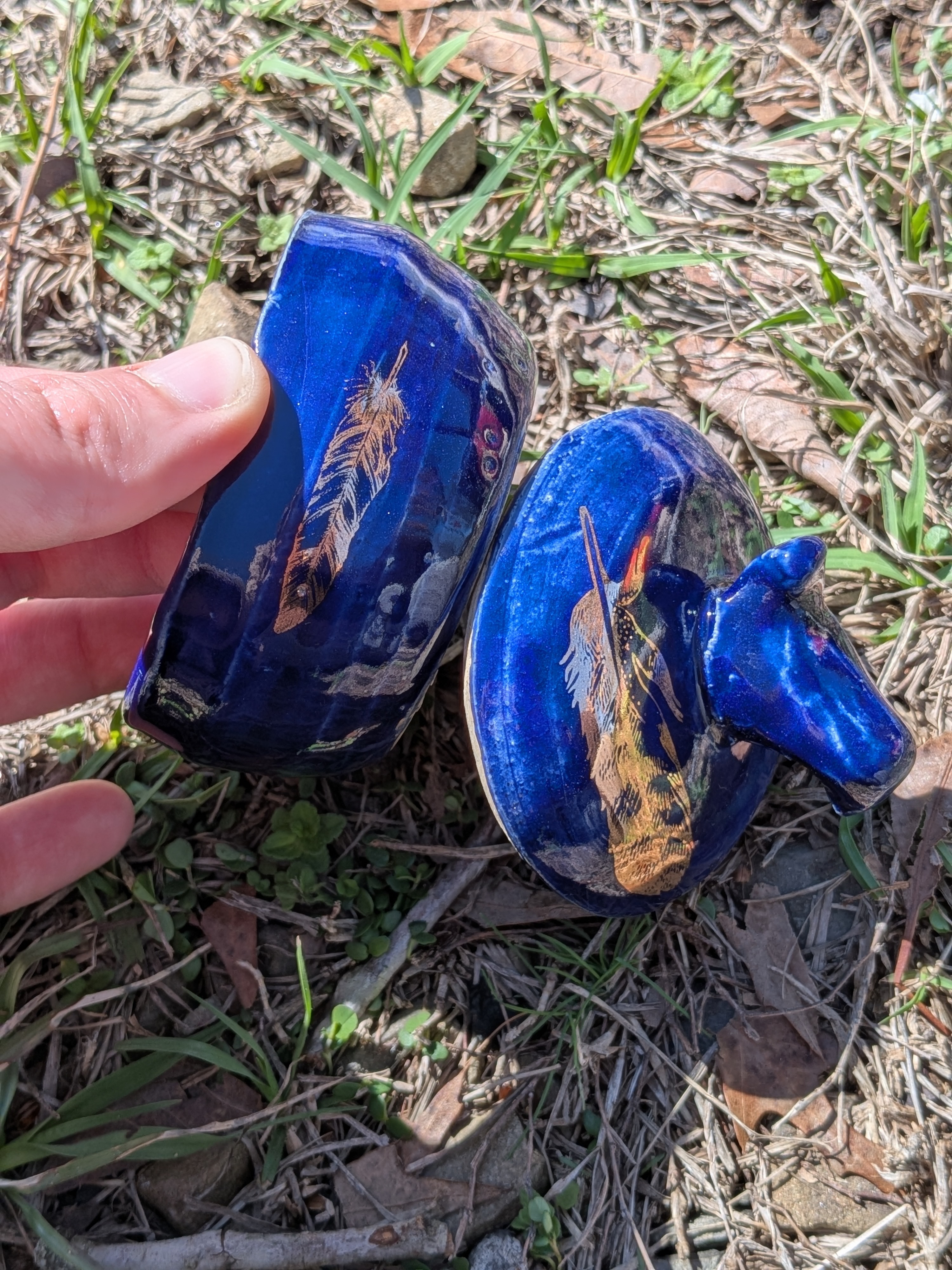 Cobalt Jewelry Jar