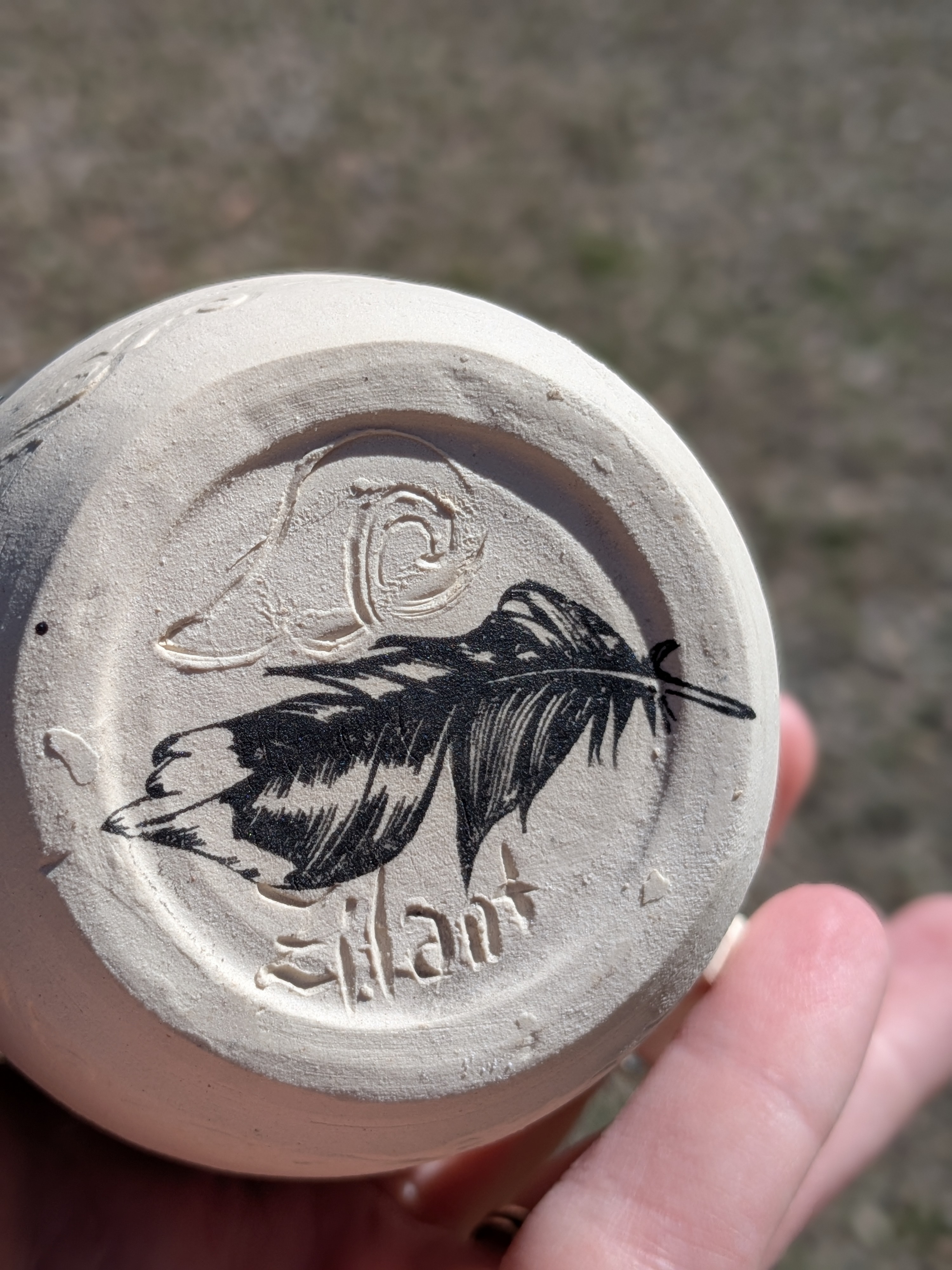 Glacier Feather Porcelain Mug