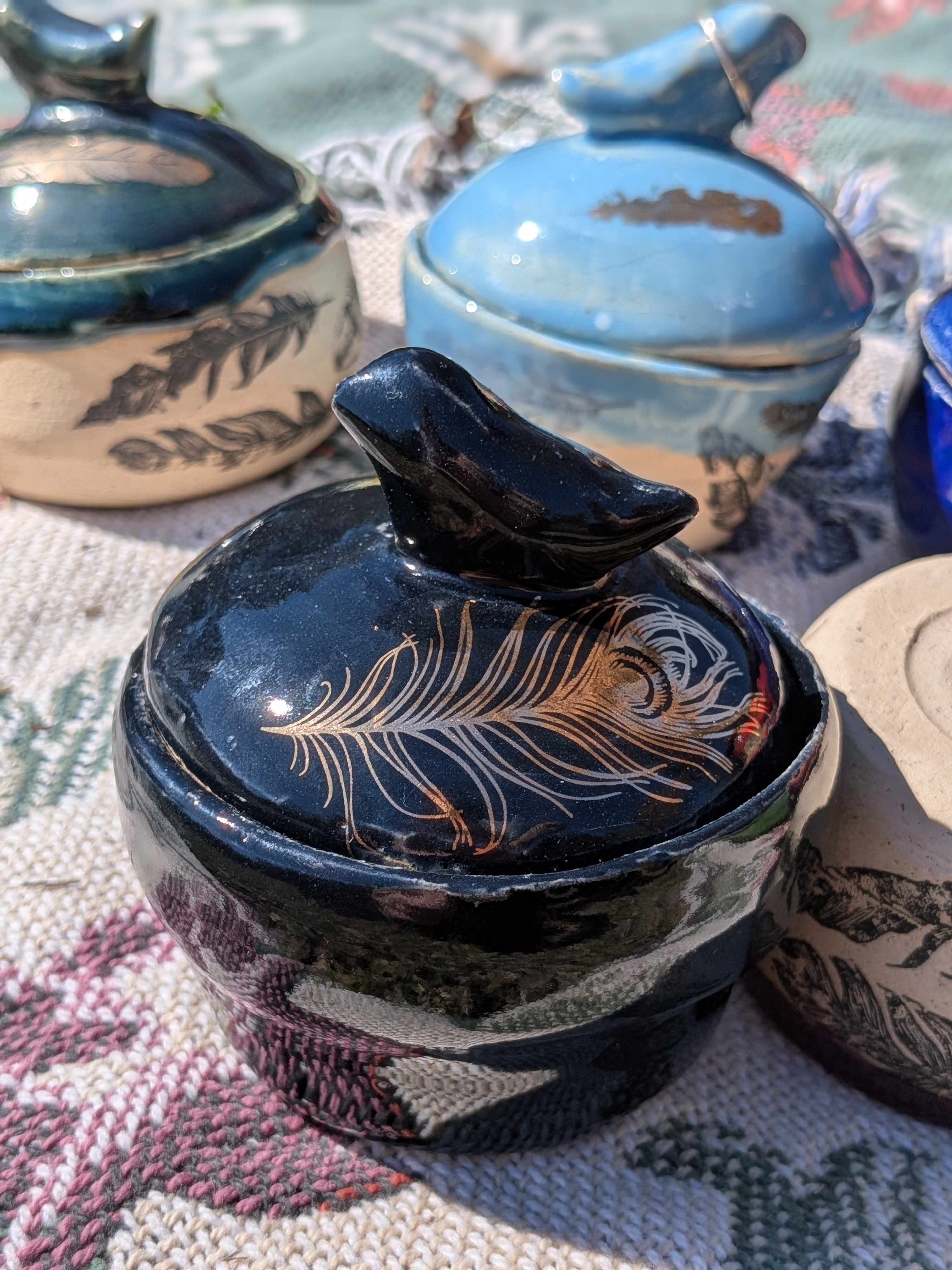 Obsidian Jewelry Jar