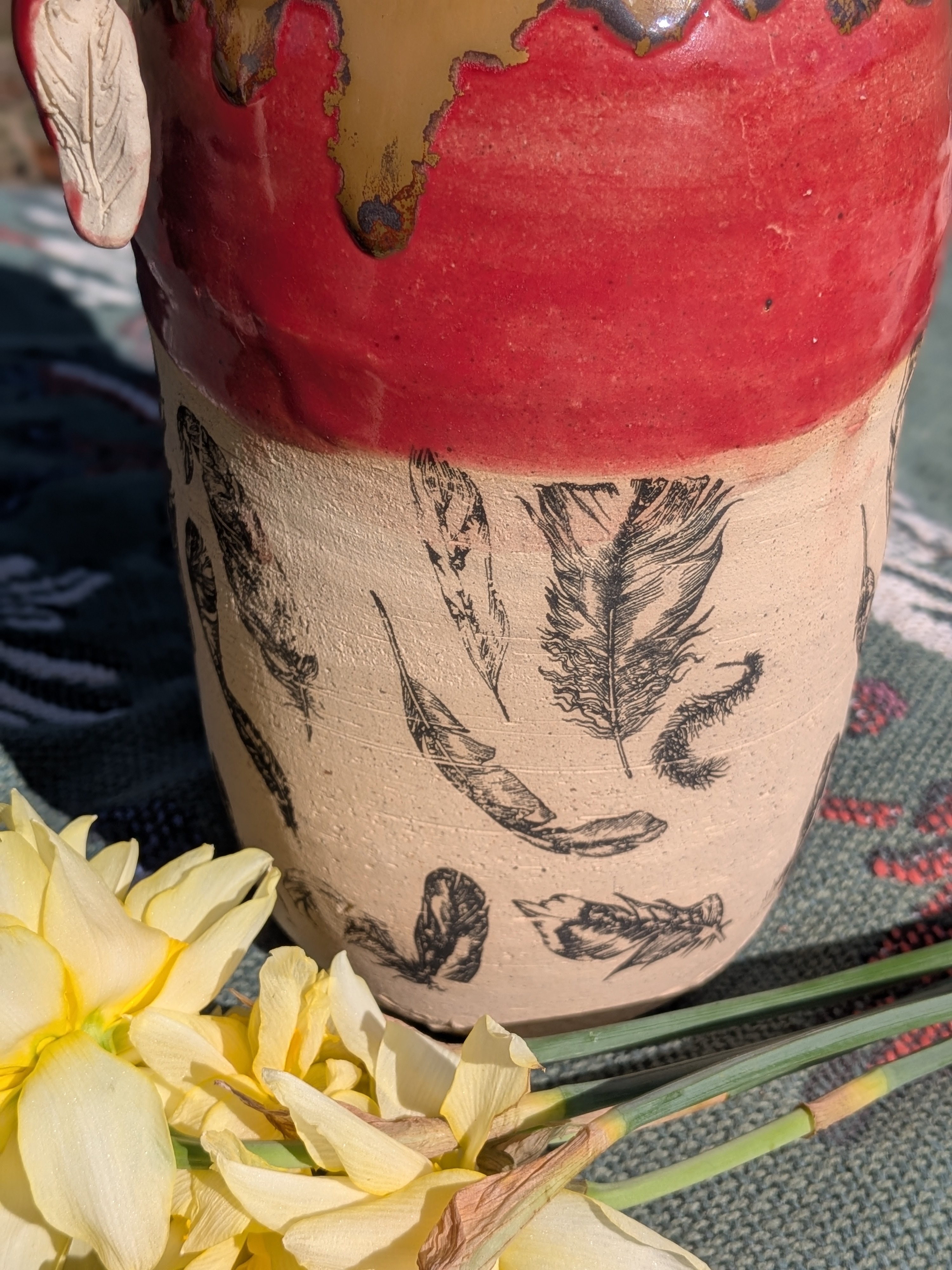 Cardinal Coffee Jar